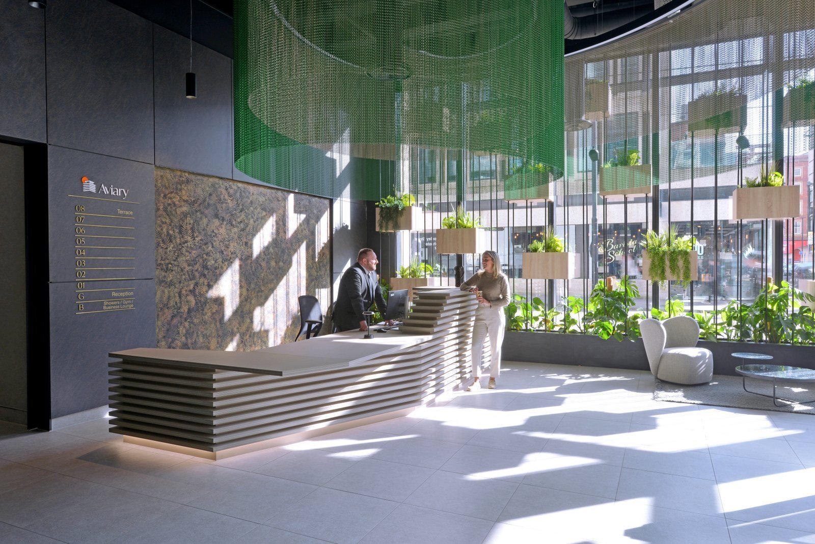Aviary Reception Desk