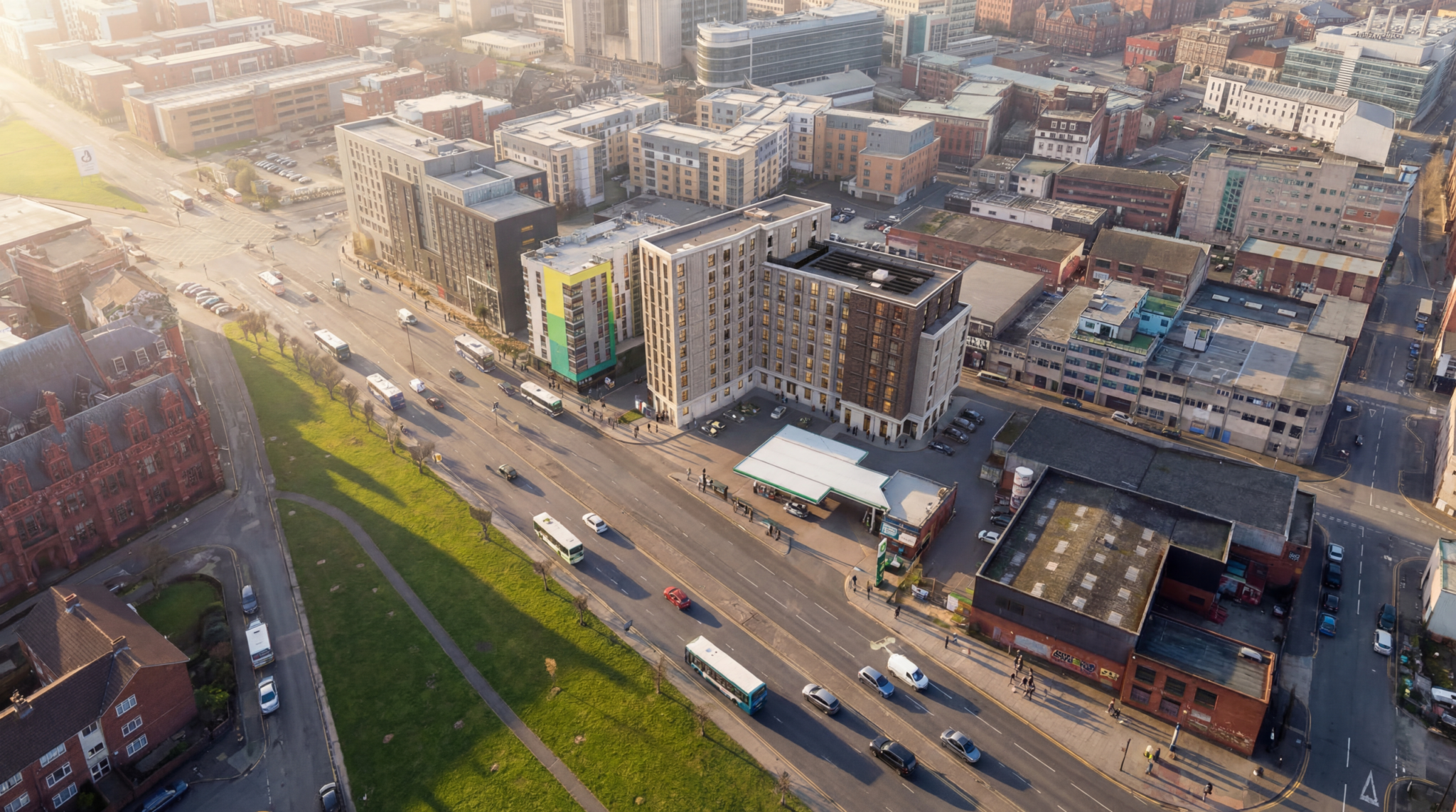 Devon St CGI View 08 Aerial scaled