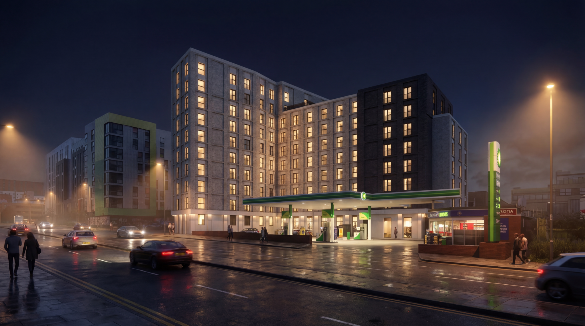 Devon St CGI View 09 Night Option scaled