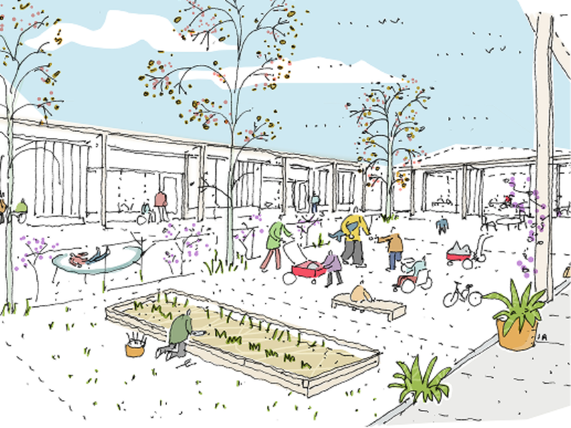 Sketch Community Courtyard 1