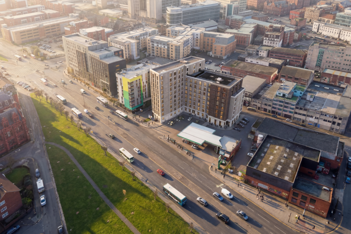 Devon St CGI View 08 Aerial scaled